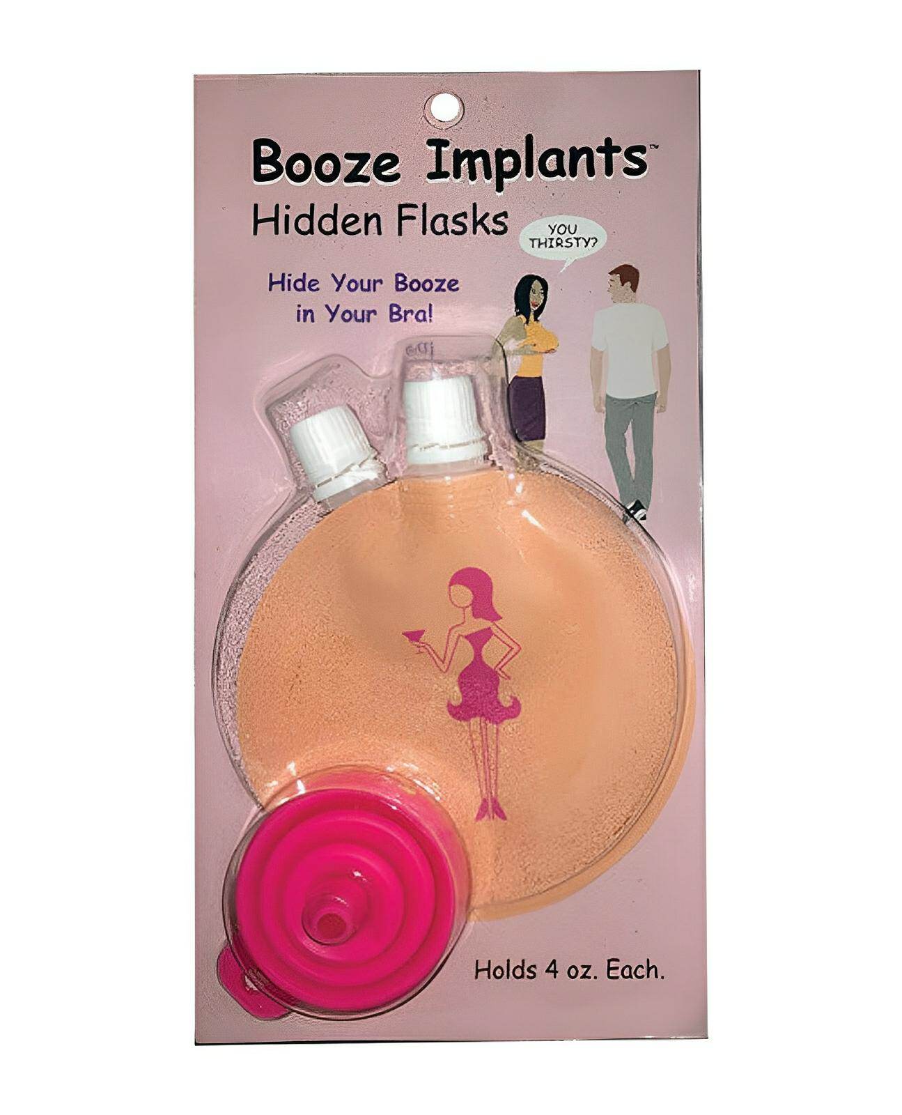 Booze Implants Hidden Flask - 4 Oz Each - SEX LOVE DOLLS