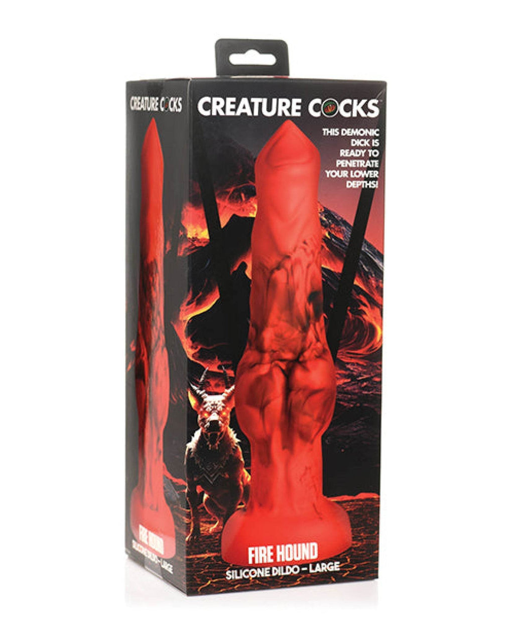Creature Cocks Fire Hound Silicone Dildo - SEX LOVE DOLLS