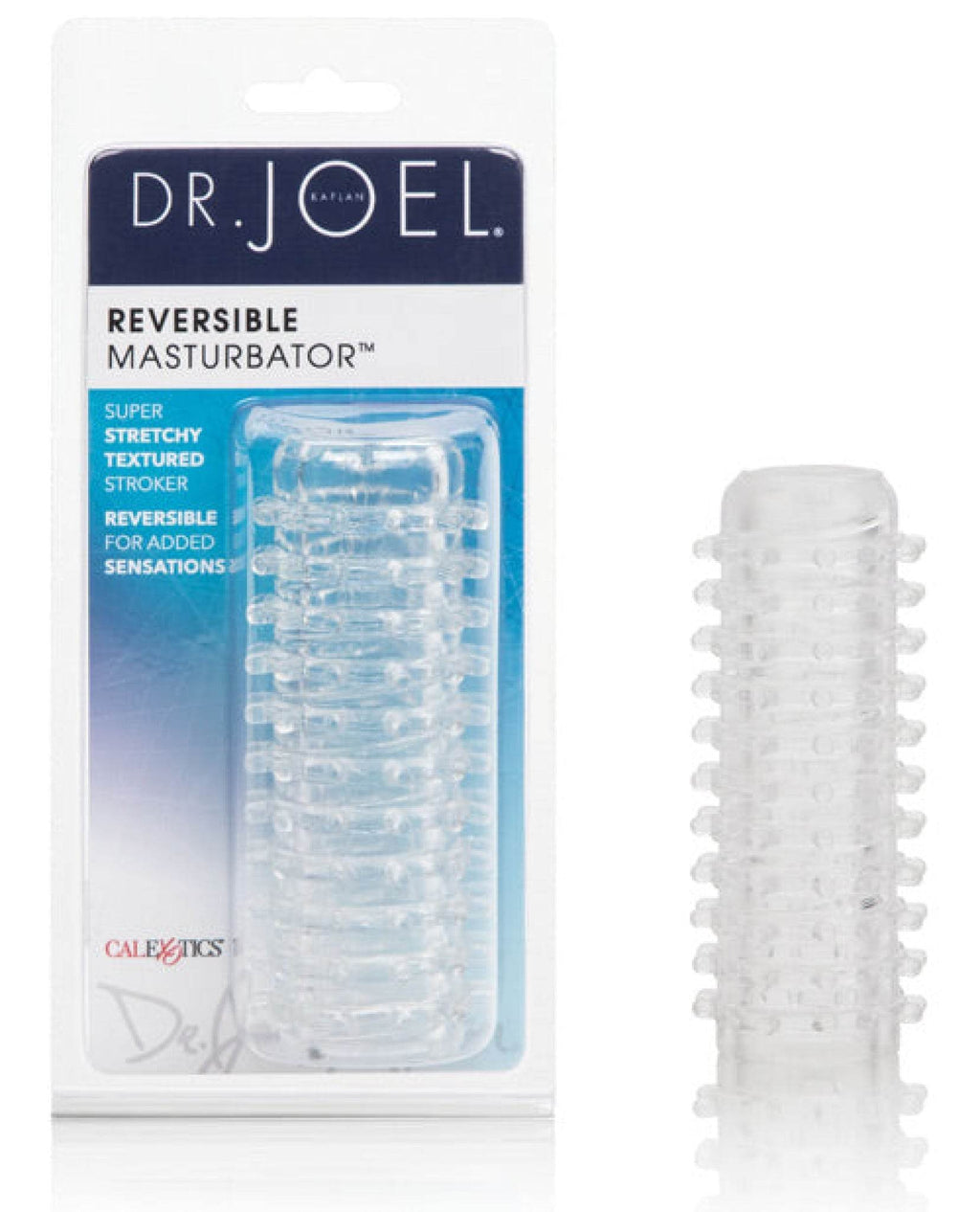 Dr Joel Kaplan Reversible Masturbator - Clear - SEX LOVE DOLLS