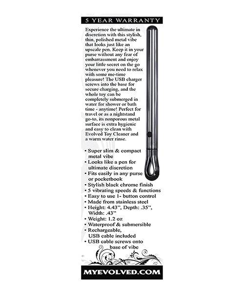 Evolved Pen Pal Vibe - Black - SEX LOVE DOLLS