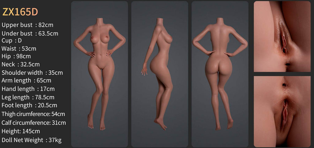 Harper Premium Silicone Head (Movable Jaw) + SLE Body Sex Doll - ZELEX® [USA STOCK] - SEX LOVE DOLLS