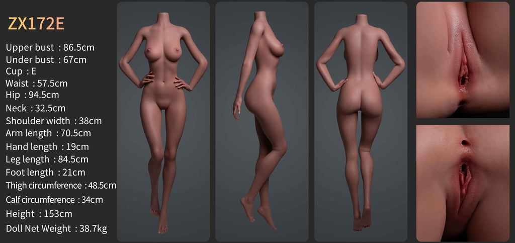 Hazel Premium Silicone Head (Movable Jaw) + SLE Body Sex Doll - ZELEX® [USA STOCK] - SEX LOVE DOLLS