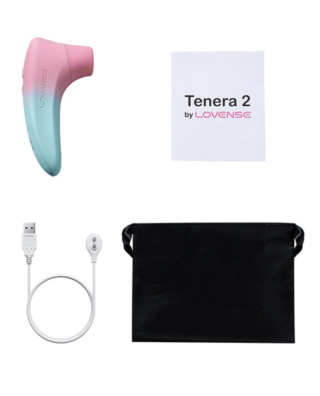 Lovense Tenera 2 Bluetooth Clitoral Suction Stimulator - Pink/Blue - SEX LOVE DOLLS