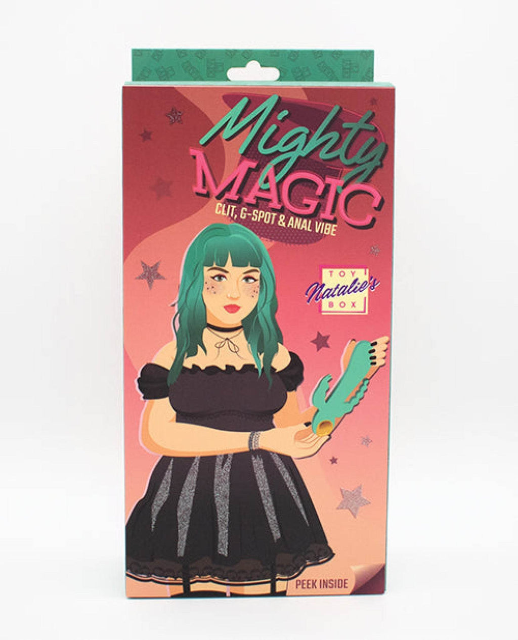 Natalie's Toy Box Mighty Magic Clit, G-Spot & Anal Vibrator - Aqua - SEX LOVE DOLLS