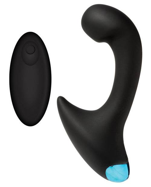 OptiMale Vibrating P Massager w/Wireless Remote - Black - SEX LOVE DOLLS