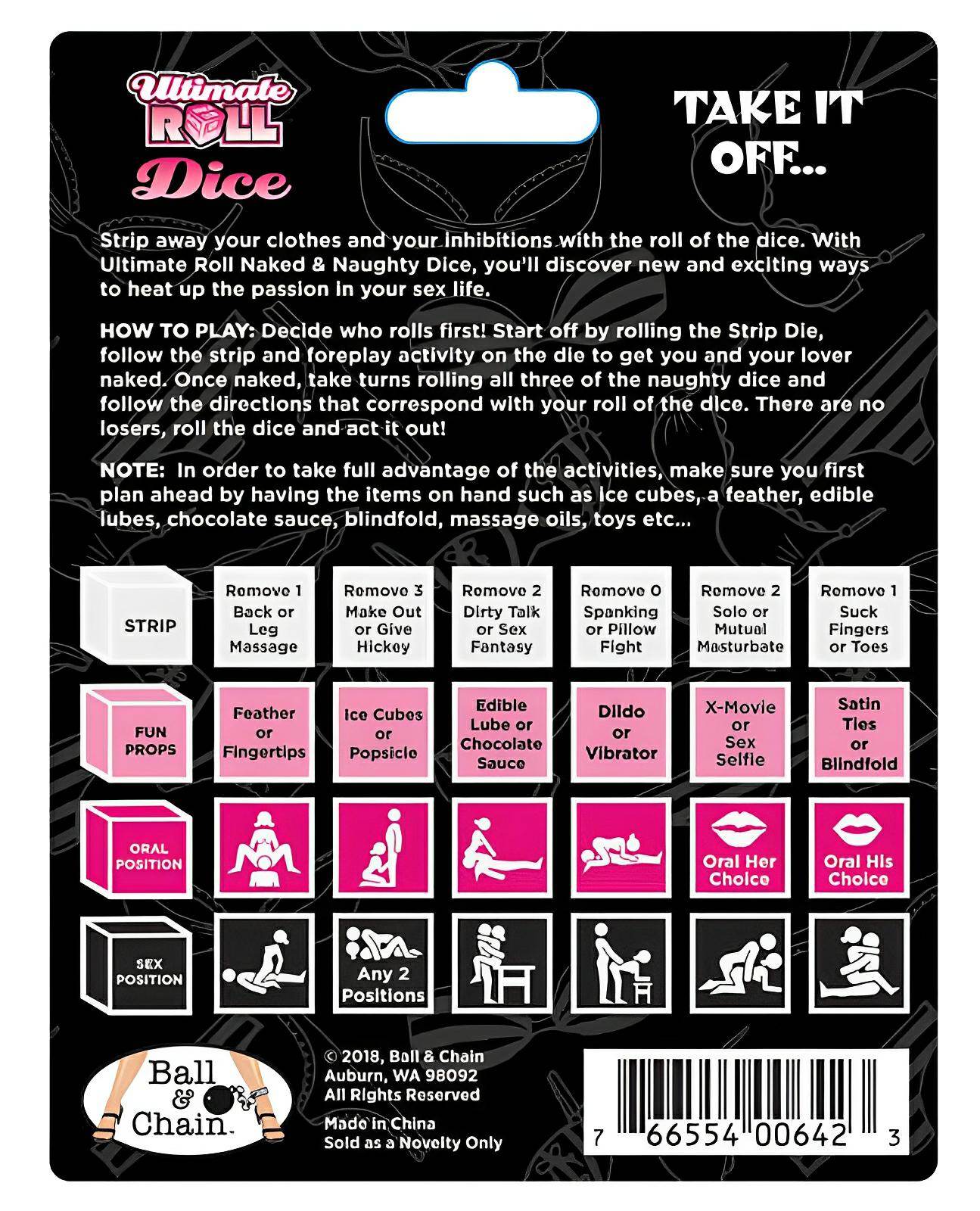 Ultimate Roll Naked & Naughty Dice - SEX LOVE DOLLS