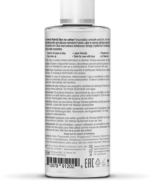 Wicked Sensual Care Simply Hybrid Lubricant - SEX LOVE DOLLS