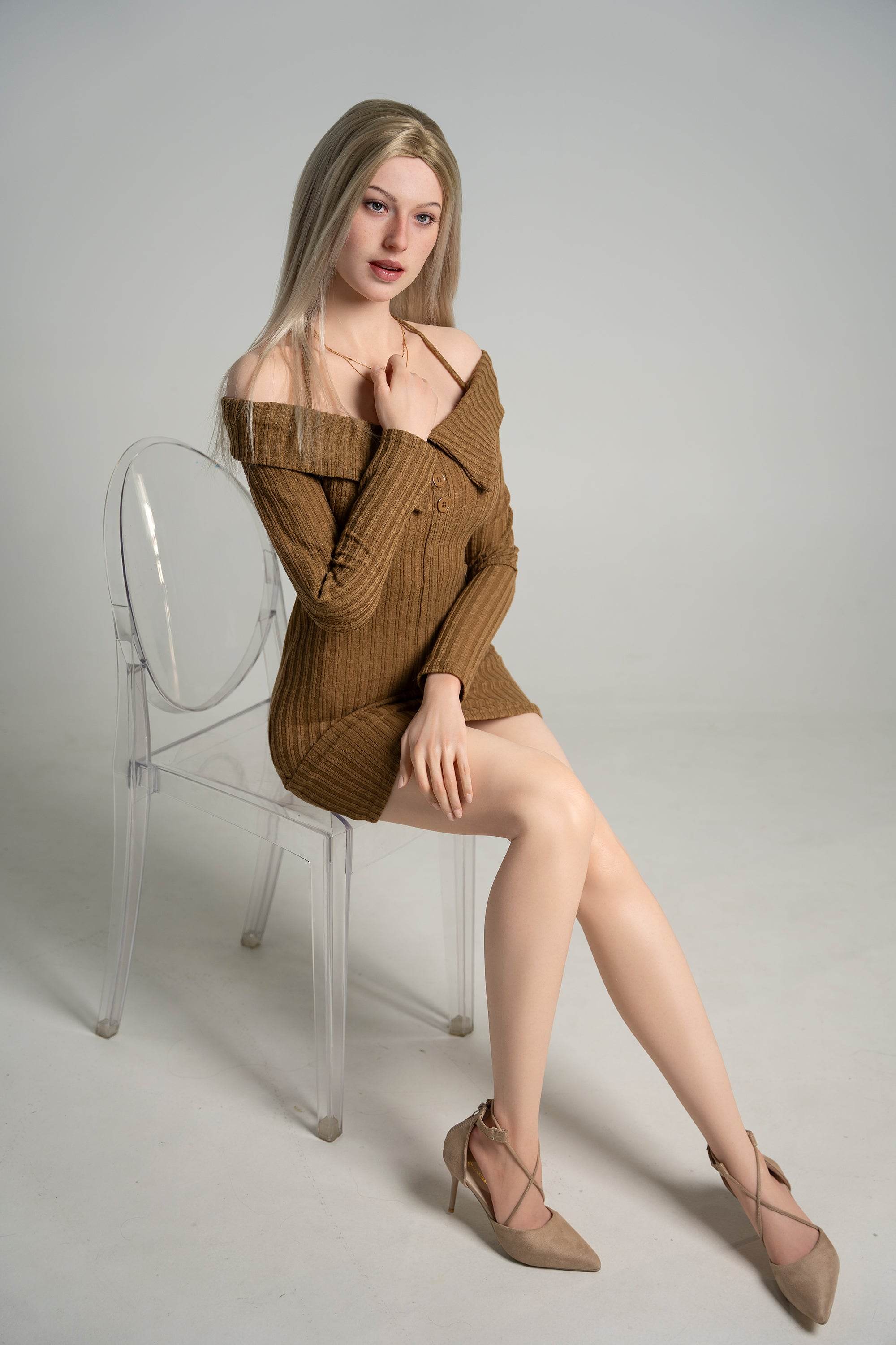 Evelina (Movable Jaws Version)ZG175E-175cm E Cup Fair Skin Sex Doll GE41-1 - SEX LOVE DOLLS