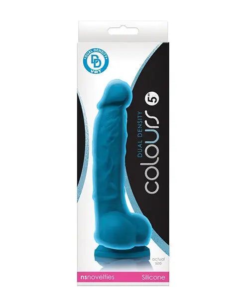 ’Colours Dual Density 5’’’ Dildo’ - Blue - Dongs & Dildos